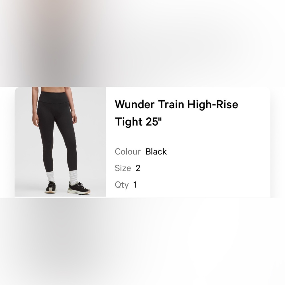 Lululemon Wunder Train High-Rise Tight 25” - Picture 5 of 8